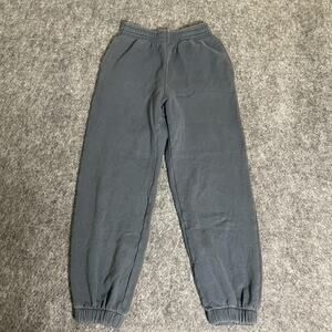 Uniqlo Pants Mens Small Gray Fleece Sweatpants Joggers Elastic Waist Cuffs